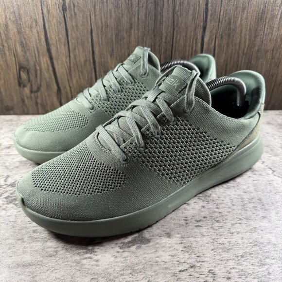 Kizik Lima Sneakers Mens 10 Wide Shoes Green Knit Mesh Comfort *NO INSOLES* main image 9